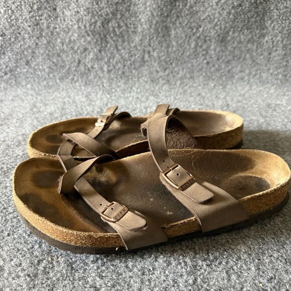 Birkenstock Mayari toe-loop sandalsLeather Buckle Adjustable Strap Slip-On US 7 main image 4